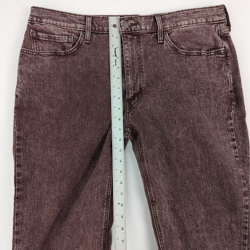 Levis 541 Athletic Fit 30 Mens 36x32 (38x30) Boysenberry Crush Acid Wash Jeans - Picture 10 of 12
